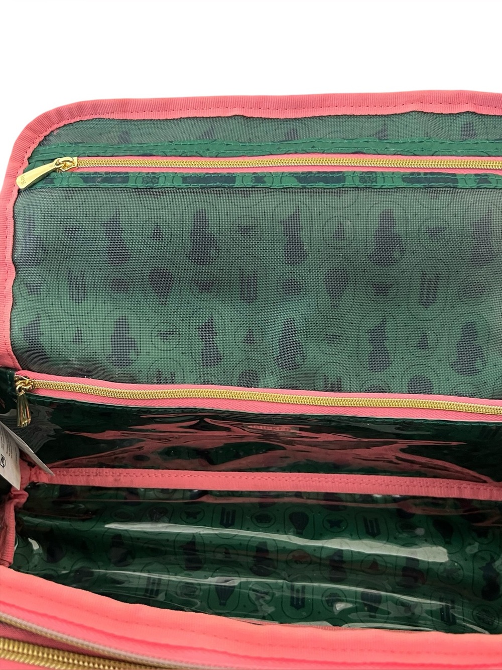 Wicked x Lug Trolley Cosmetic Case in Green/Pink - Picture 6 of 7